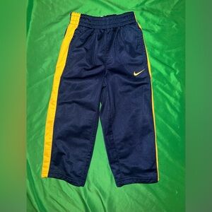 Nike Kids Navy and Yellow Joggers 2T